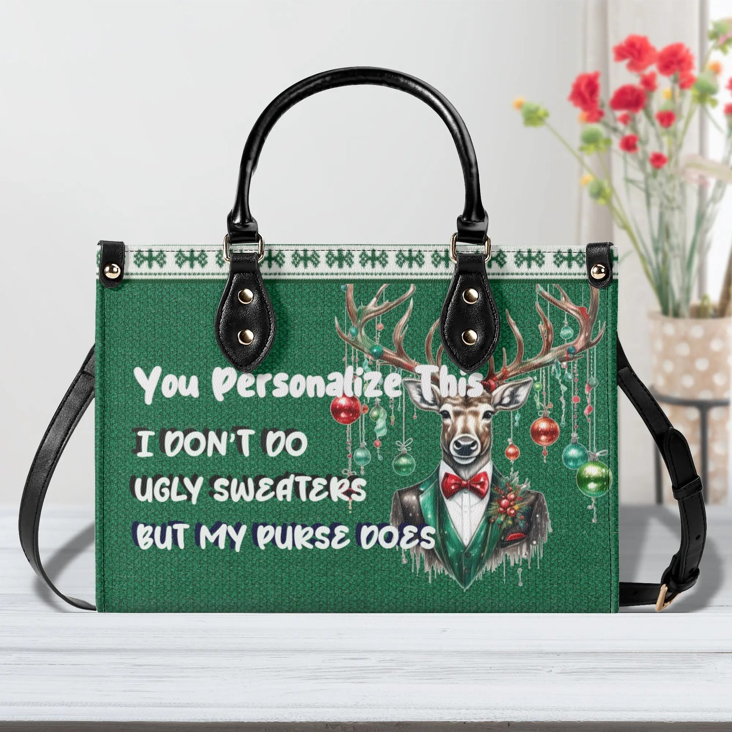 Ugly Holiday Sweater Purse (I Dont Do)