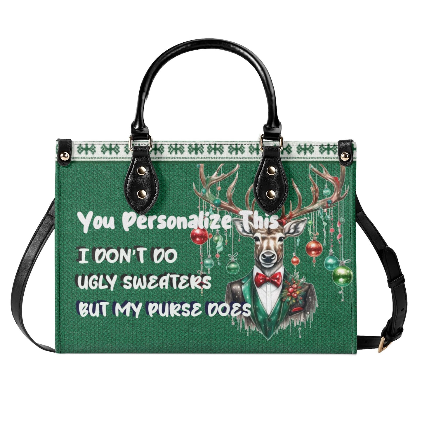 Ugly Holiday Sweater Purse (I Dont Do)