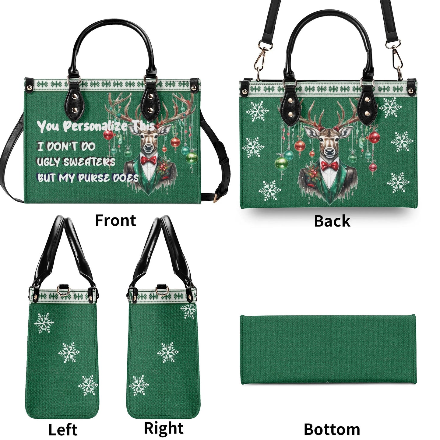 Ugly Holiday Sweater Purse (I Dont Do)