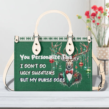 Ugly Holiday Sweater Purse (I Dont Do)