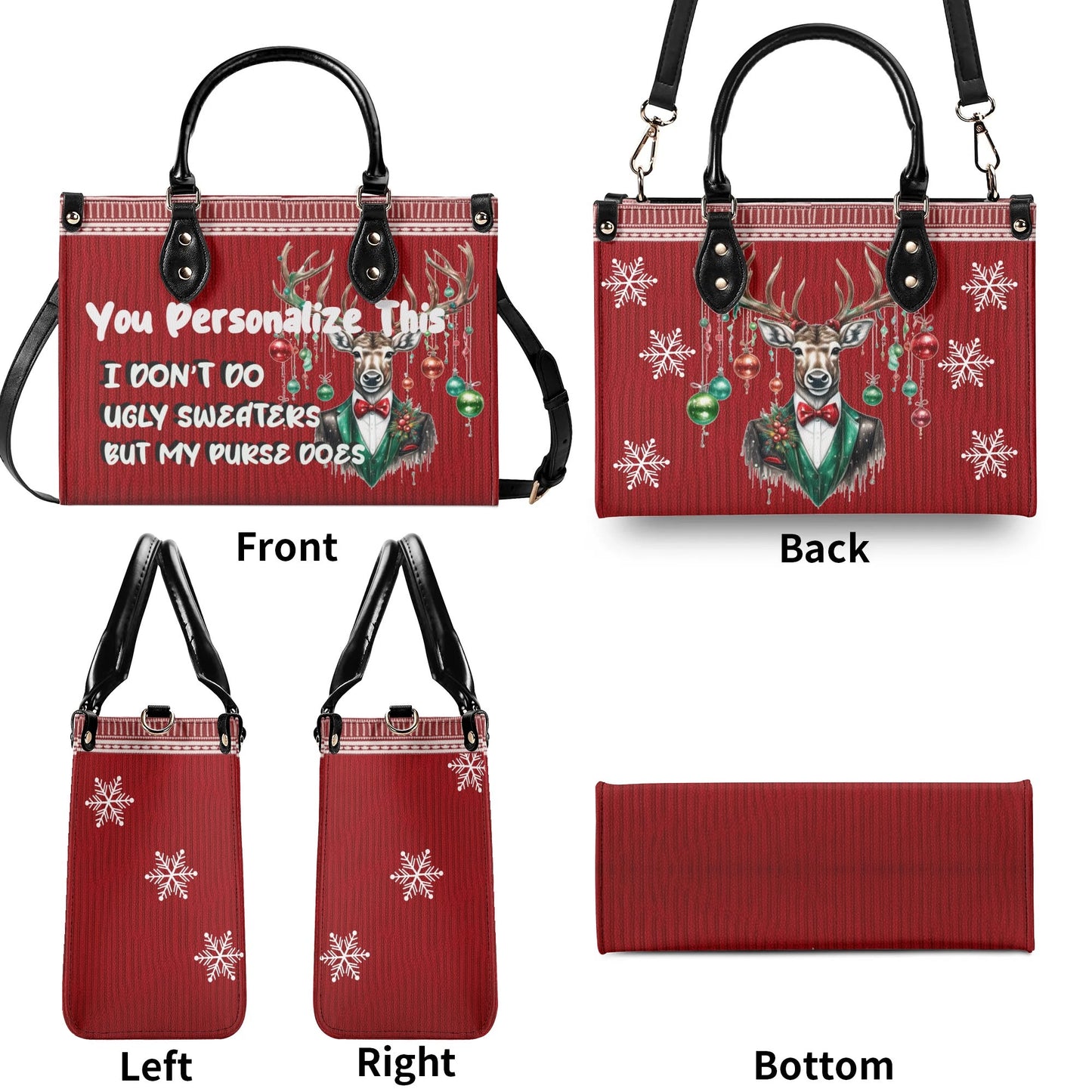 Ugly Holiday Sweater Purse (I Dont Do)