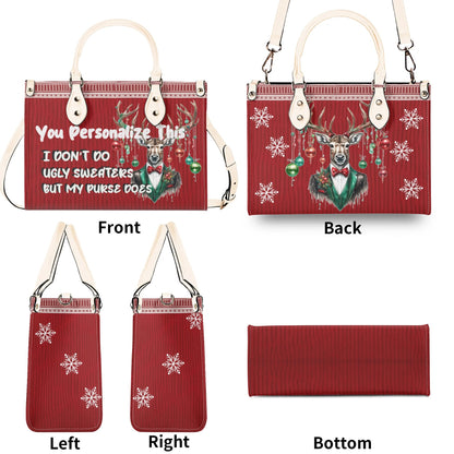 Ugly Holiday Sweater Purse (I Dont Do)