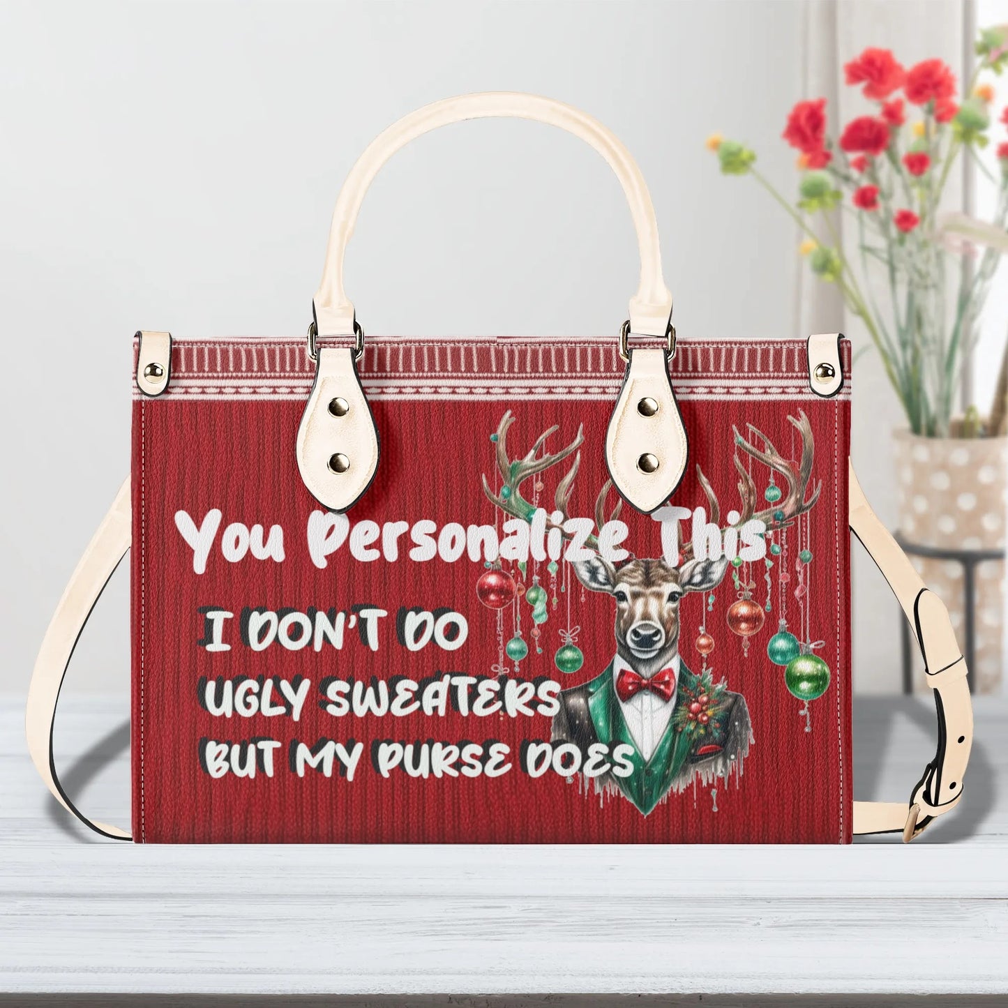 Ugly Holiday Sweater Purse (I Dont Do)