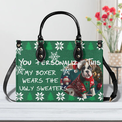 Ugly Holiday Sweater Purse (My Boxer Wears)