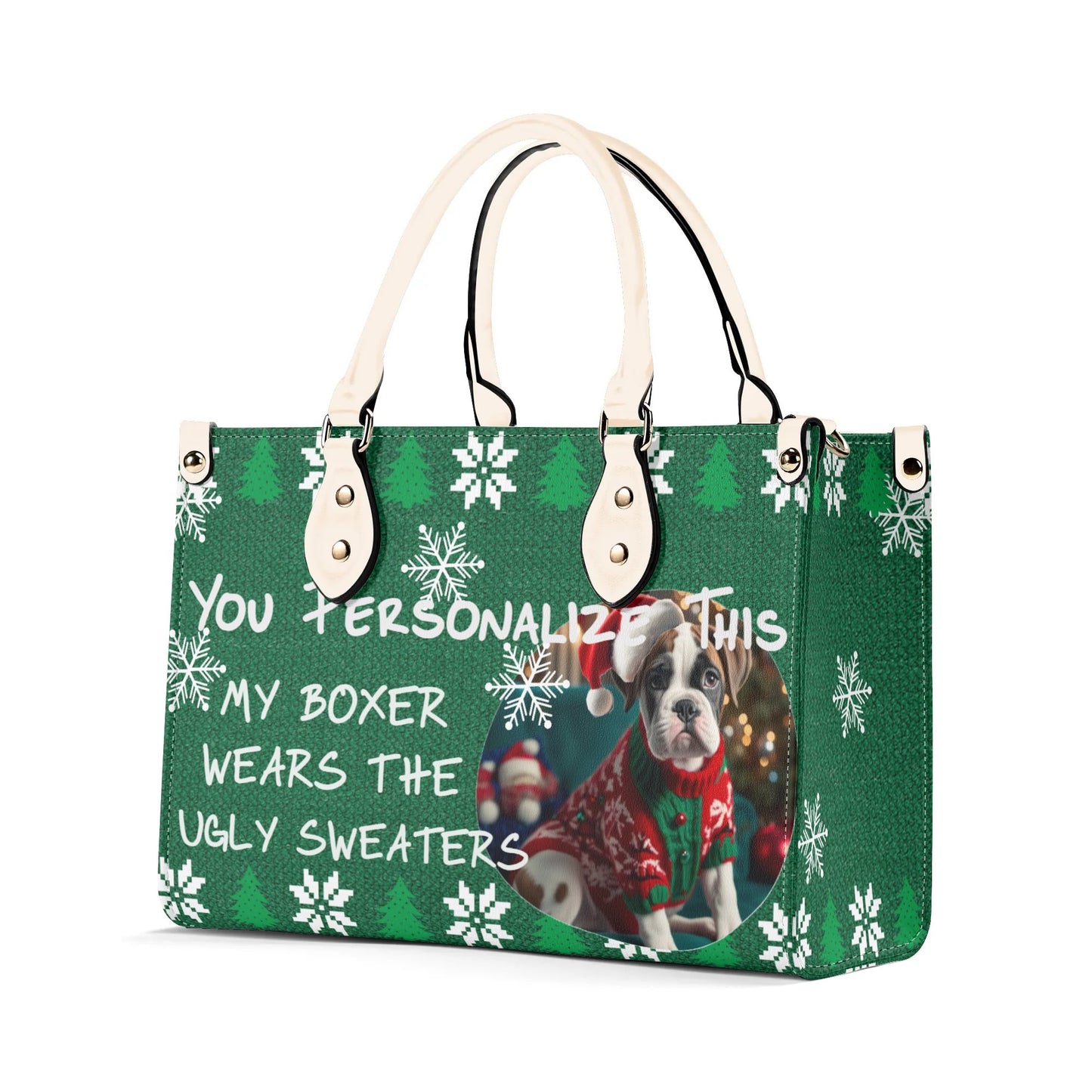 Ugly Holiday Sweater Purse (My Boxer Wears)