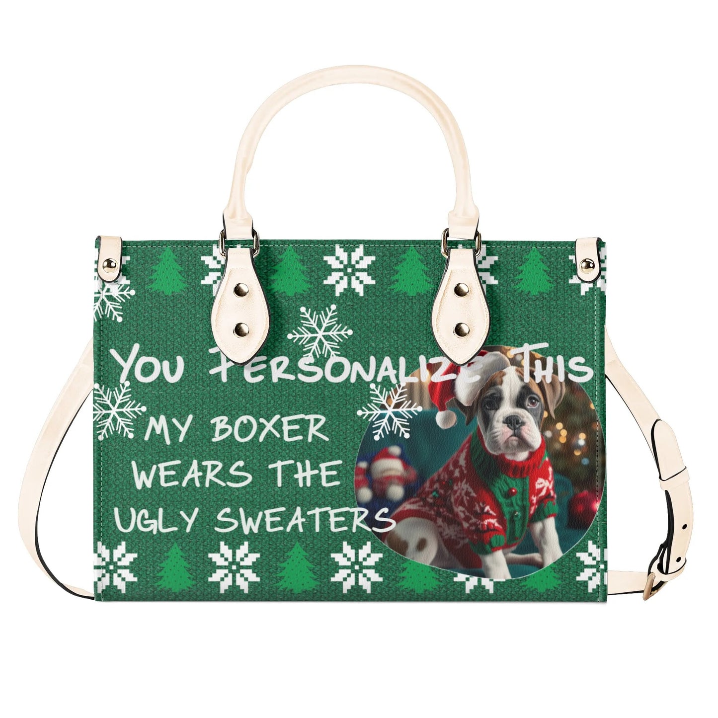 Ugly Holiday Sweater Purse (My Boxer Wears)