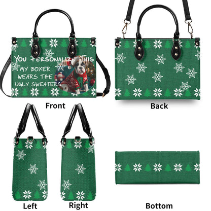 Ugly Holiday Sweater Purse (My Boxer Wears)