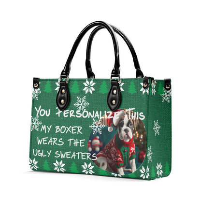 Ugly Holiday Sweater Purse (My Boxer Wears)