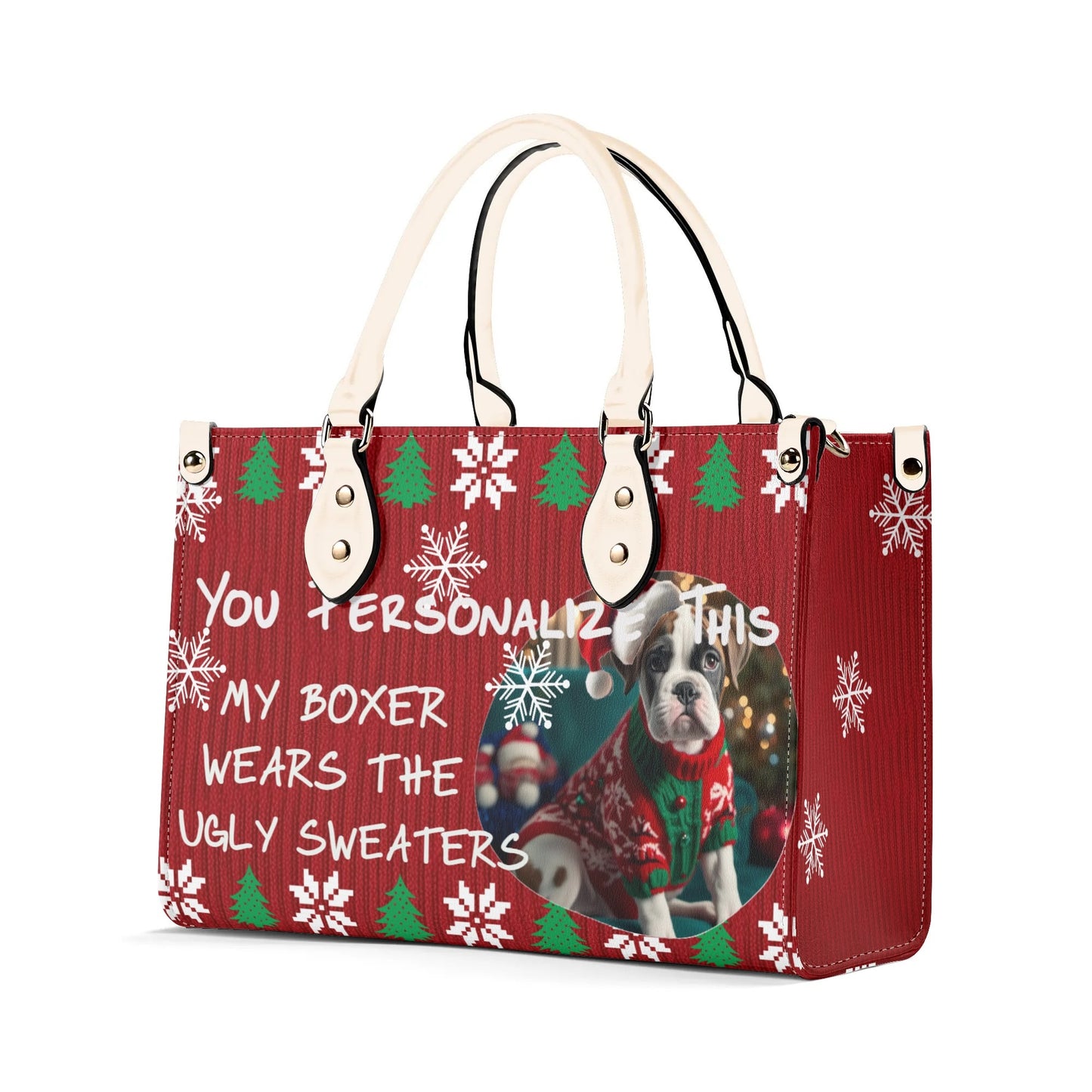 Ugly Holiday Sweater Purse (My Boxer Wears)