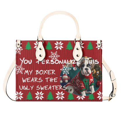 Ugly Holiday Sweater Purse (My Boxer Wears)