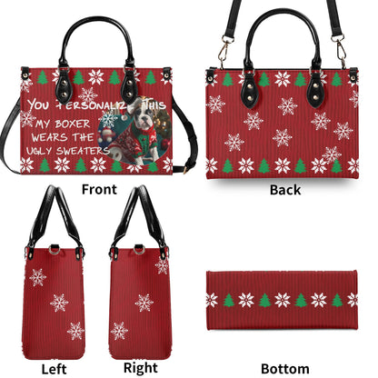 Ugly Holiday Sweater Purse (My Boxer Wears)