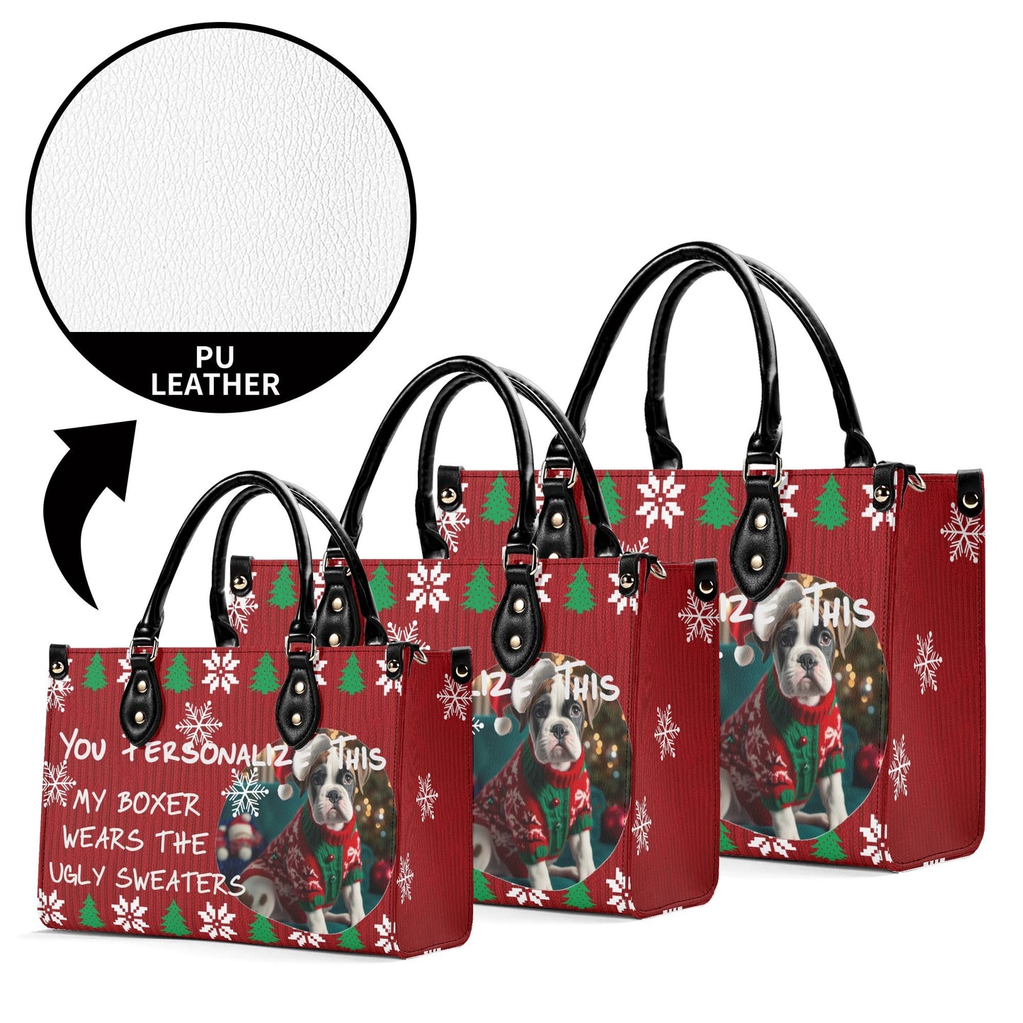 Ugly Holiday Sweater Purse (My Boxer Wears)