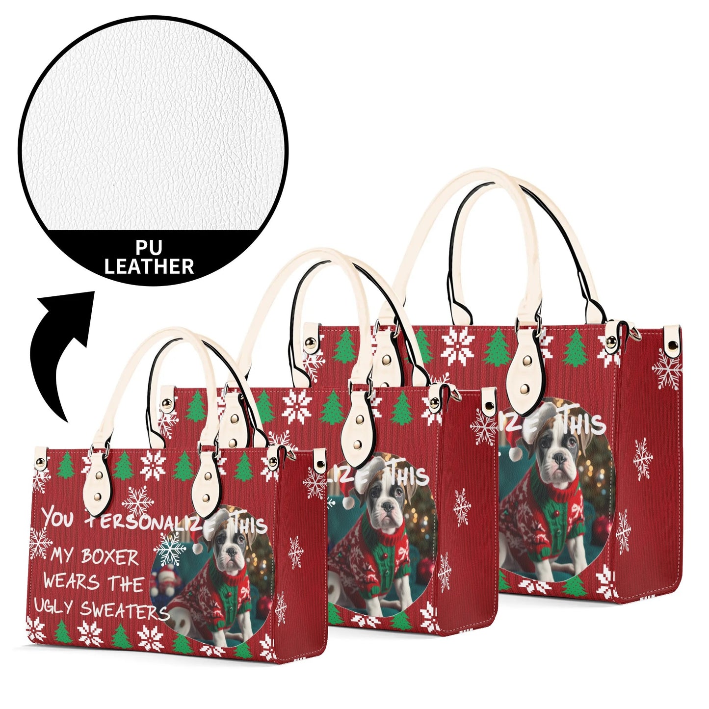 Ugly Holiday Sweater Purse (My Boxer Wears)