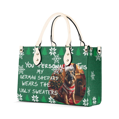 Ugly Holiday Sweater Purse (My German Shepard Wears)