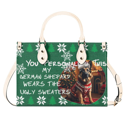 Ugly Holiday Sweater Purse (My German Shepard Wears)