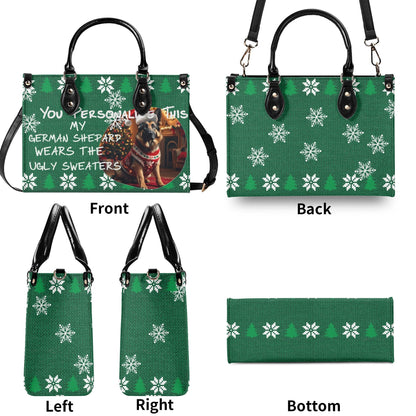 Ugly Holiday Sweater Purse (My German Shepard Wears)