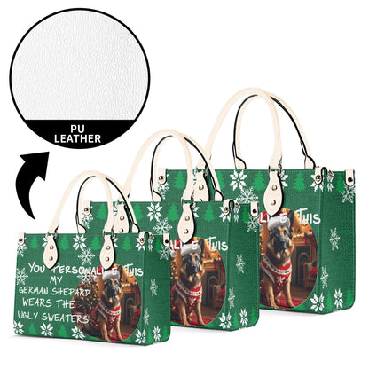 Ugly Holiday Sweater Purse (My German Shepard Wears)