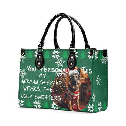 Ugly Holiday Sweater Purse (My German Shepard Wears)