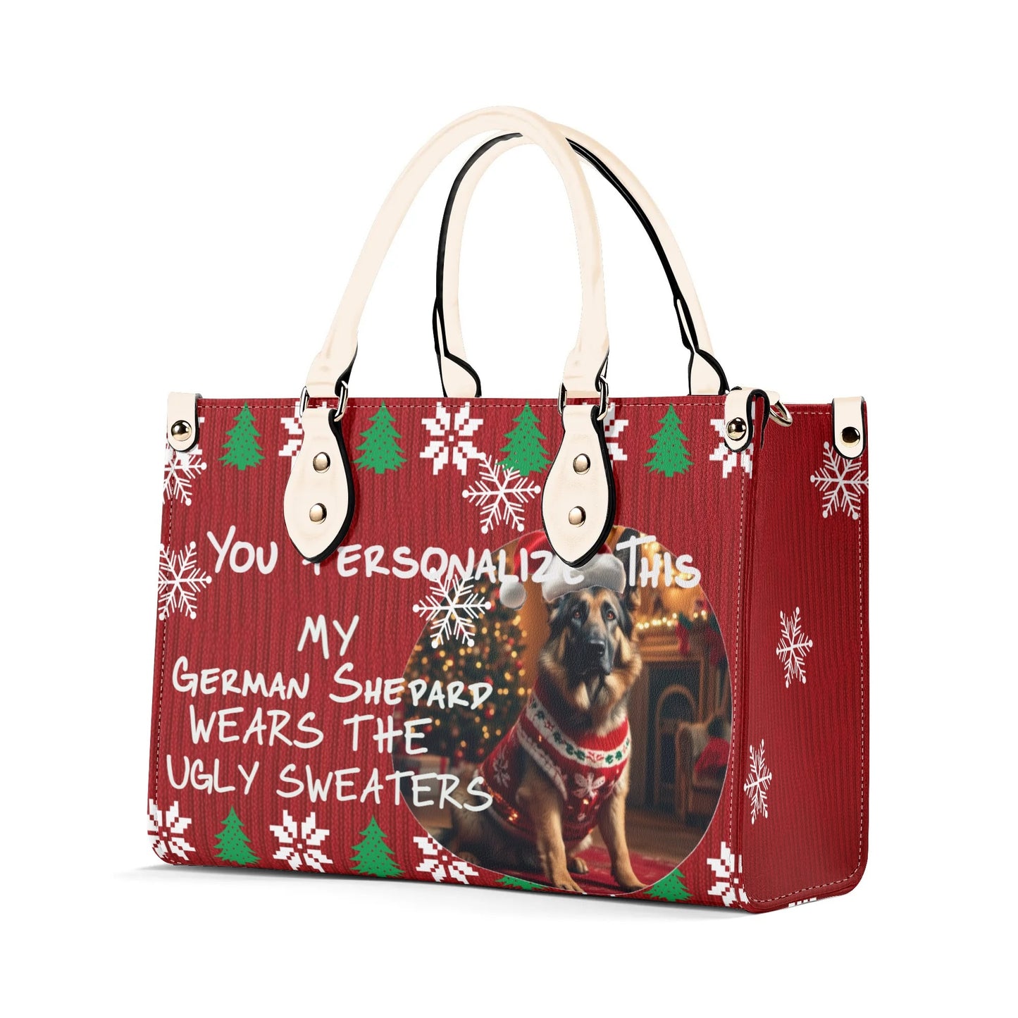 Ugly Holiday Sweater Purse (My German Shepard Wears)