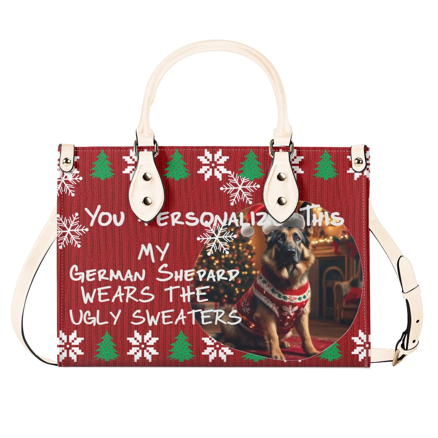 Ugly Holiday Sweater Purse (My German Shepard Wears)