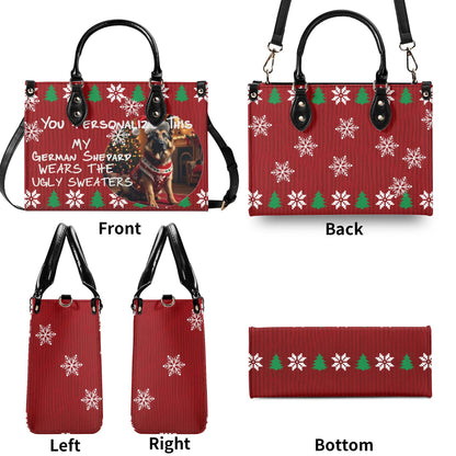 Ugly Holiday Sweater Purse (My German Shepard Wears)