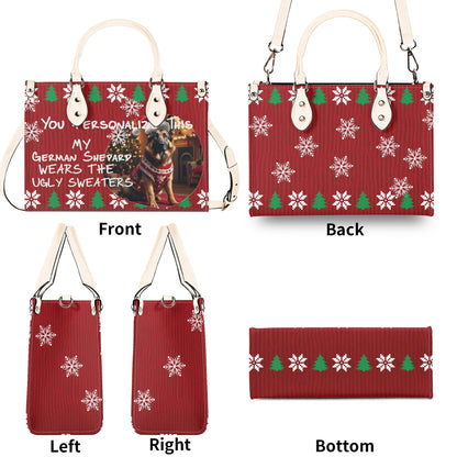 Ugly Holiday Sweater Purse (My German Shepard Wears)