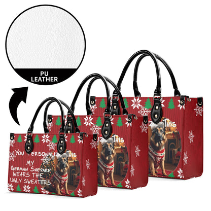 Ugly Holiday Sweater Purse (My German Shepard Wears)