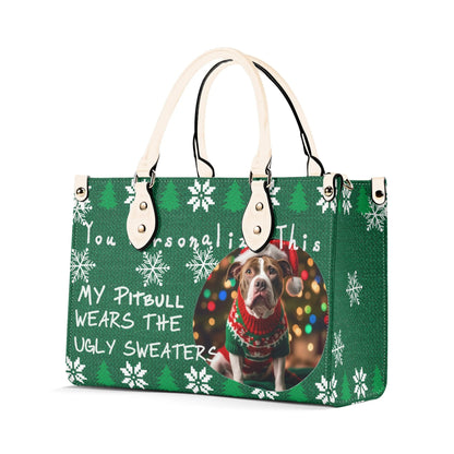 Ugly Holiday Sweater Purse (My Pitbull Wears)