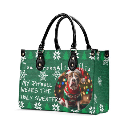 Ugly Holiday Sweater Purse (My Pitbull Wears)