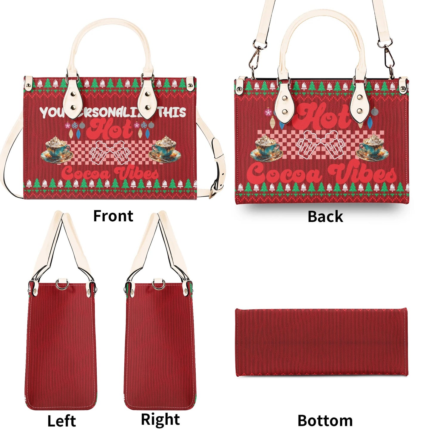 Ugly Holiday Sweater Purse (Cocoa Vibes)