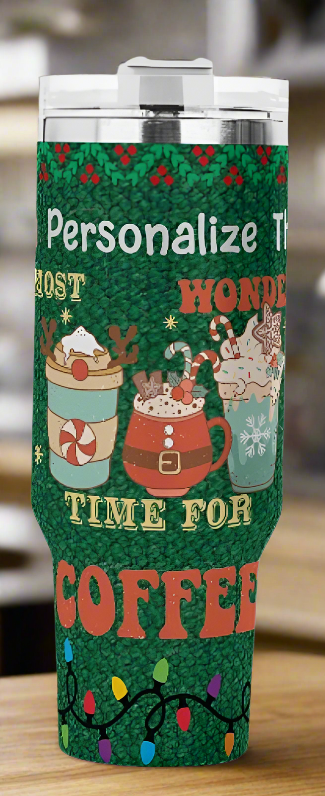 Ugly Holiday Sweater (Time For Coffee White Handle)