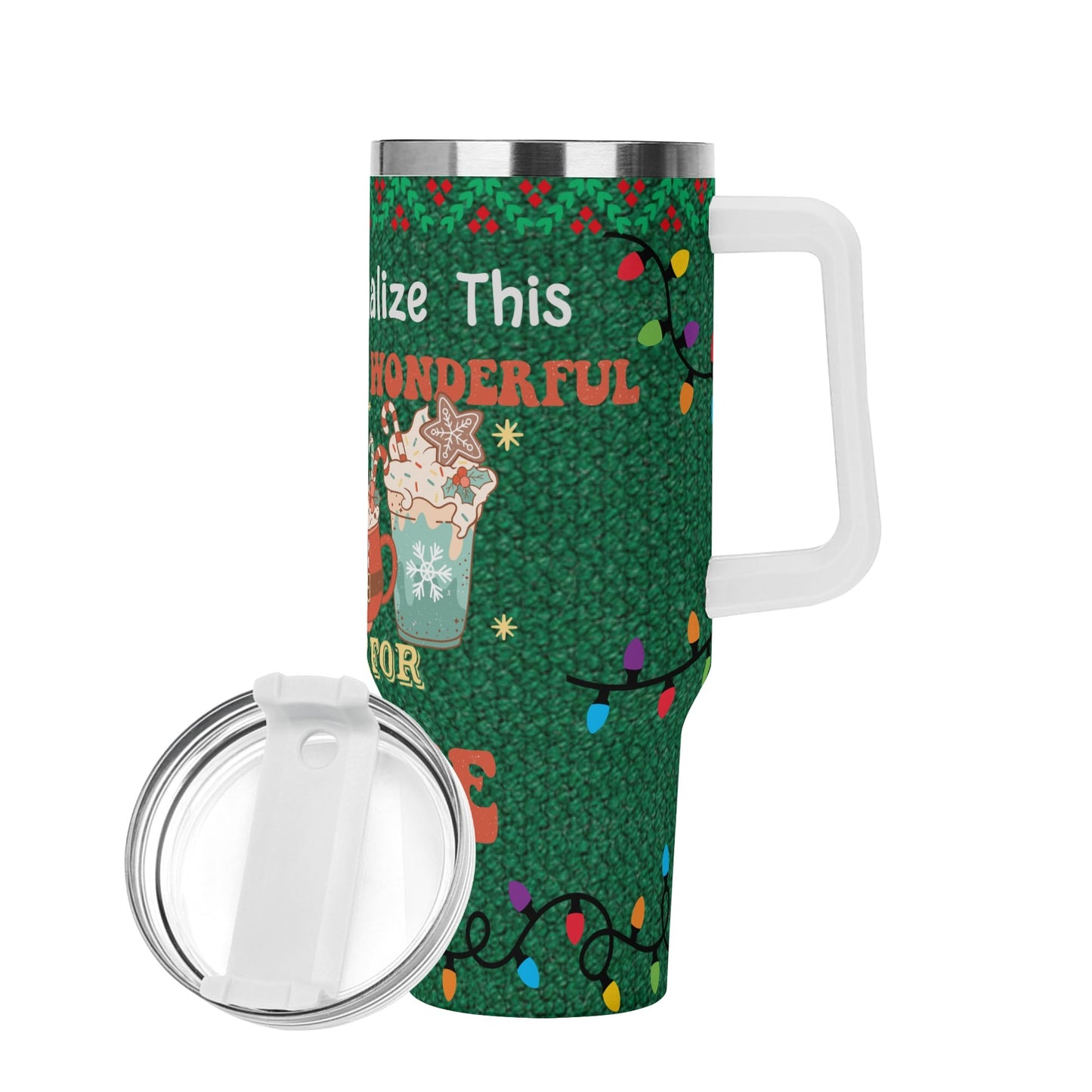 Ugly Holiday Sweater (Time For Coffee White Handle)