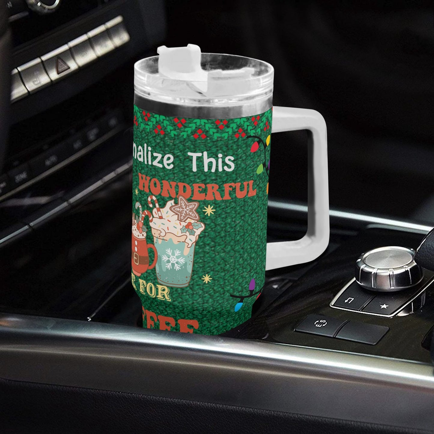 Ugly Holiday Sweater (Time For Coffee White Handle)